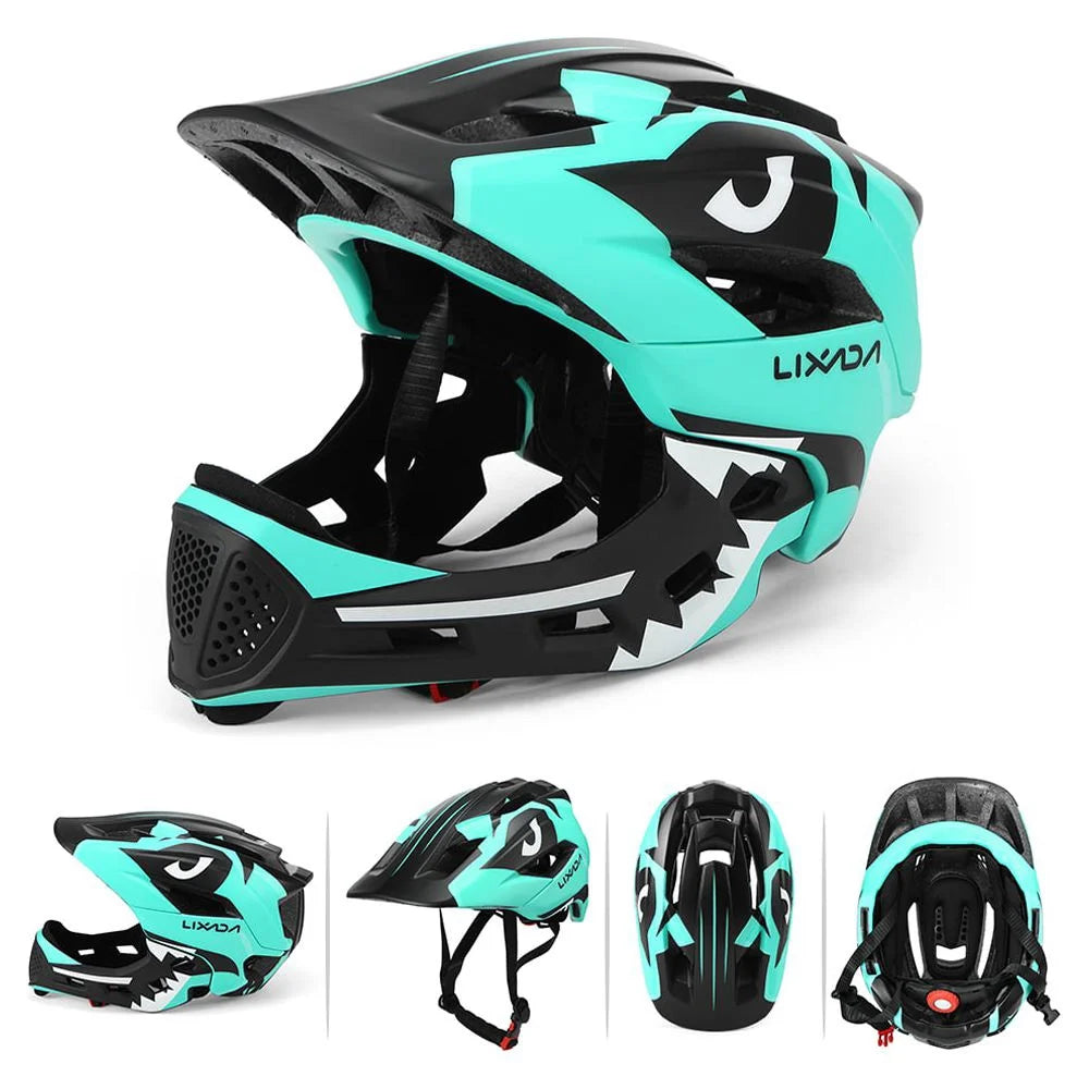 Kids Detachable Full Face Helmet for Cycling Skateboarding Roller Skating N66542