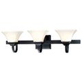 3 Light Bath Black W366