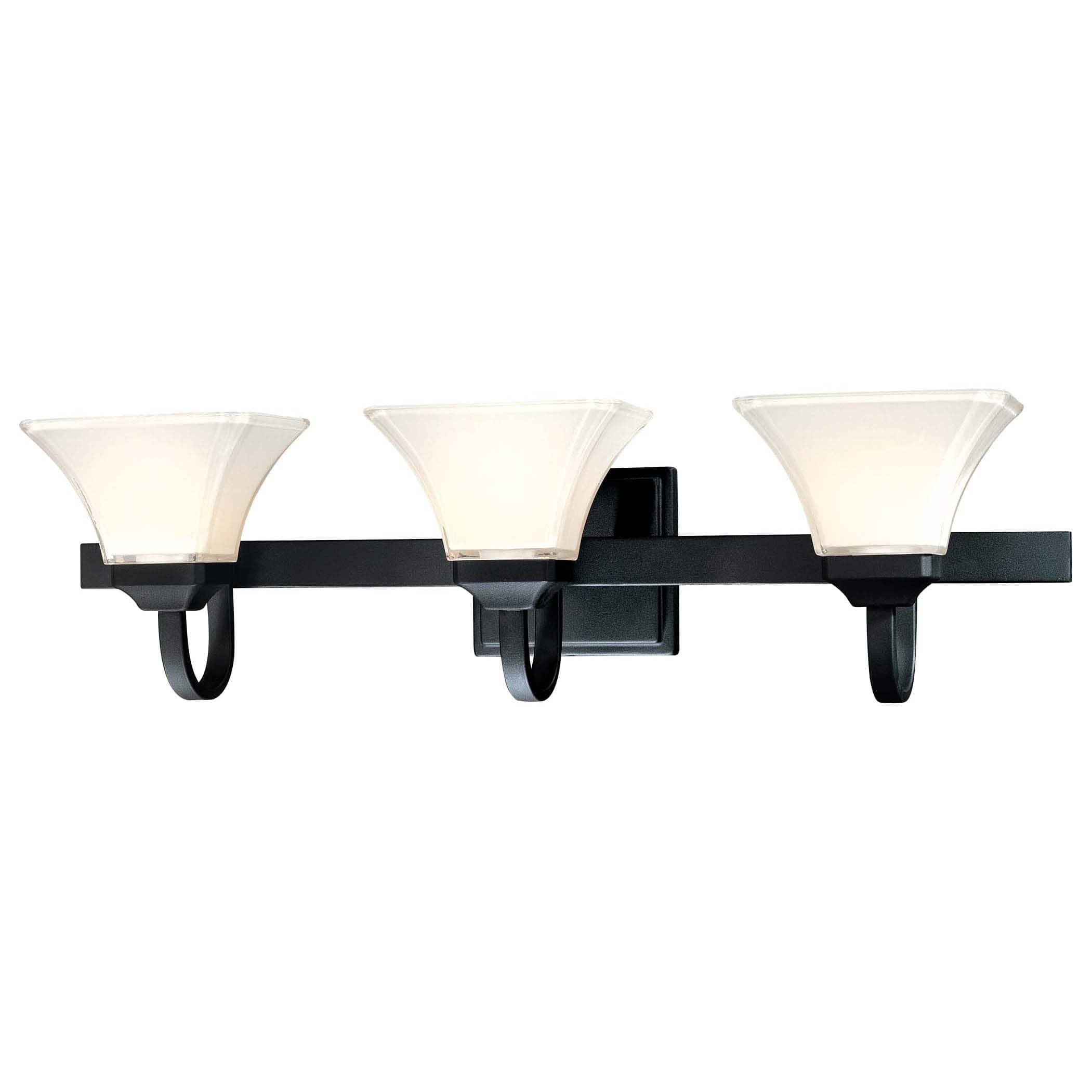 3 Light Bath Black W366