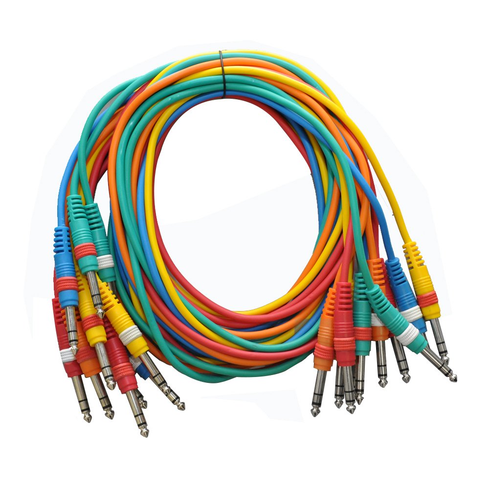 10 Pack 5' TRS Jumper Patch Cables M477611