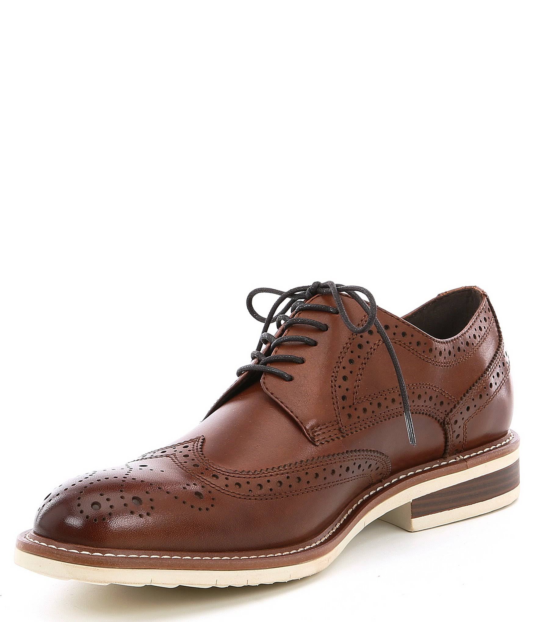 Black Lace-Up Dress Shoes, Size 11.5 V990