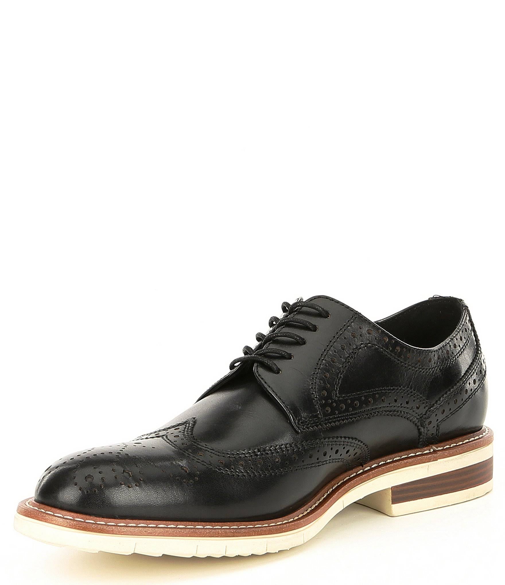 Black Lace-Up Dress Shoes, Size 11.5 V990