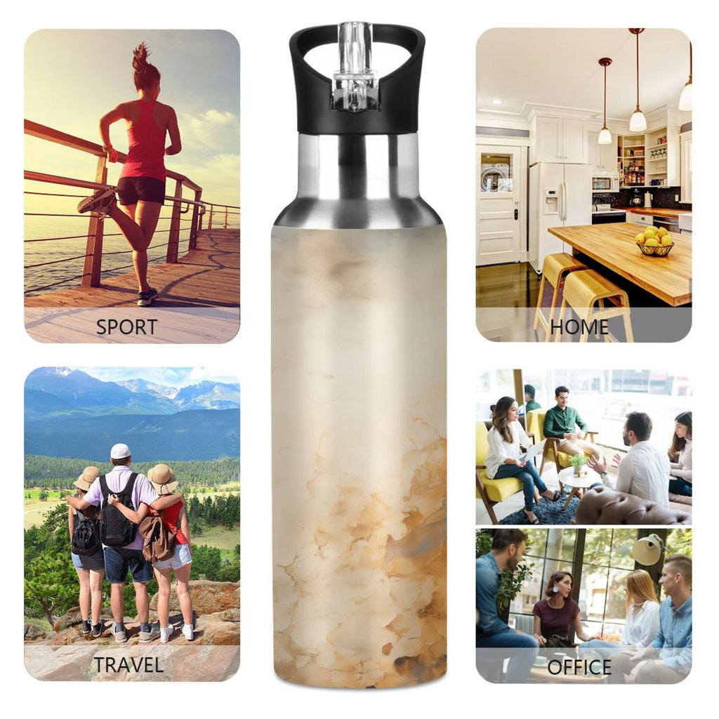 Stainless Steel Insulated Water Bottle with Straw Lid Y956303